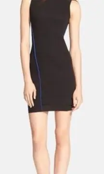 Alexander Wang Women’s‎ Black Blue Sleeveless Body-Con Jersey Dress Size Small