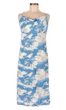 NWT Reformation Astrid Midi in Cielo Angel Cherub Cloud Cowl Tank Dress M