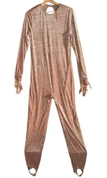 Skims Women‎ Sienna NEW Velvet Stirrup Logo Catsuit One Piece Jumpsuit Sz 3X