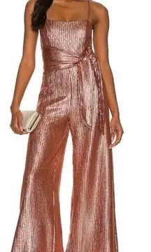 NWT FREE PEOPLE Free People Shimmer and Shine Wide Leg Jumpsuit Small
