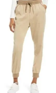 Splendid khaki tan Boardwalk Camel woven Jogger Pants