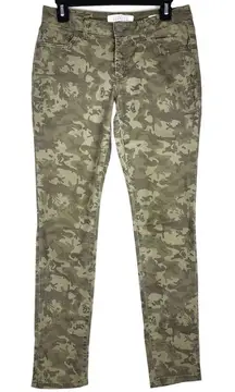 Kenneth Cole Reaction Camo Skinny Jeans Olive Green Army Green Size 27