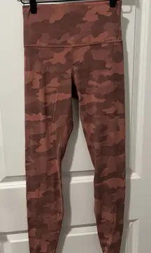 Lululemon Align High-Rise Pant 28" Heritage 365 Camo Brier Rose Multi Size 6