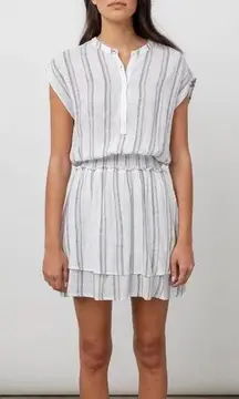 Rails Angelina Dress‎ Ryland Stripe White Size XL