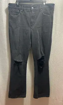 Black Distressed Jeans