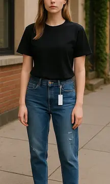 Kancan‎ Distressed High Rise Mom Jeans Minimalist Streetwear Casual Women's 29