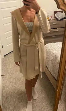 Suede Trench Coat