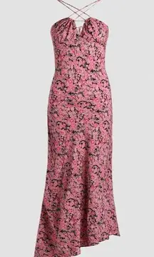 Cider Floral Tie Back Fishtail dress