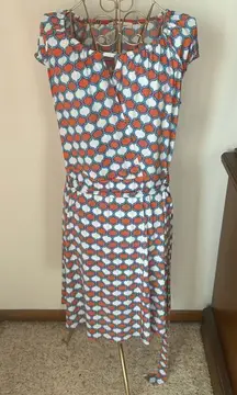 Laundry by Design geometric print short sleeve dress size small