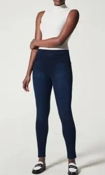 SPANX Pull On Denim Skinny Jeans S Blue