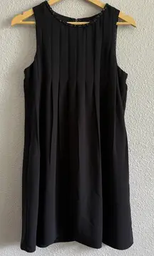 ABS Embellished Neckline Mini Dress Size 6 EUC Pockets‎ Pleated