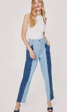 High waisted jeans