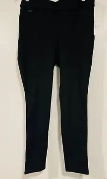 NWT  black Heidi pull on ankle ponte pant size medium