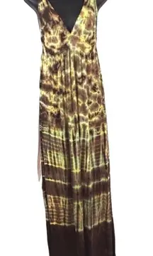 Buffalo David Bitton Tie Dye Maxi Halter Dress Size Small
