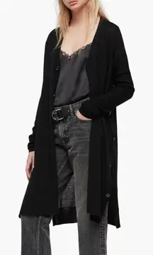 All Saints cardigan sweater  100% Merino Wool long cardigan size M
