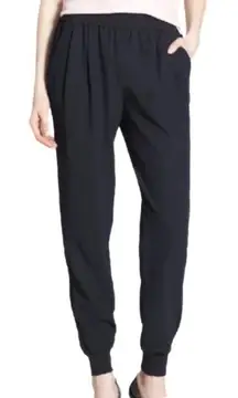 JOIE Women’s Black Mariner Jogger Pant Elastic Waistband and Packets size Large