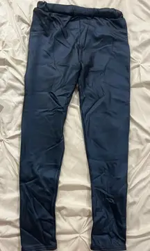 Navy Blue Leggings leather
