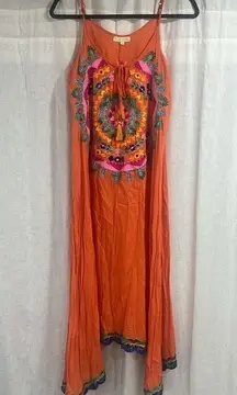 Rubyyaya Sleeveless Meadow Mandala Sundress Swim Cover Up