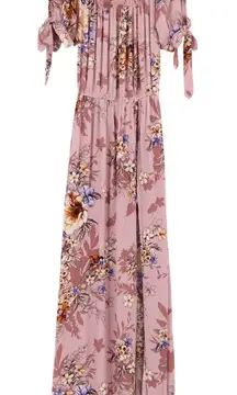 Band Of Gypsies Maxi Overlay Romper Floral Vacation Resort‎ Cruise Size XS