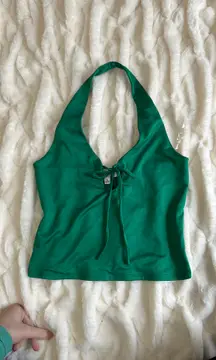 Green Crop Top