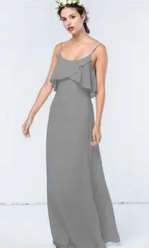 Wtoo bridemade formal maxi dress ruffle cami Sz 8