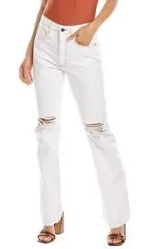 WEWOREWHAT Stretch Denim Classic White Jeans Sz 24 NEW with tags