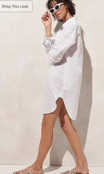 J.Crew Relaxed-fit beach shirt in linen-cotton blend