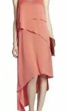 BCBGMAXAZRIA Coral Reese Draped Tank Dress Size XXS Cocktail Formal Party Chic