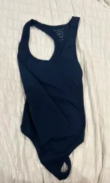 Navy  Racerback Bodysuit