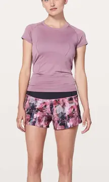 Lululemon Run Times Short *2.5 "Sun Dazed Multi Pink" Multi Pink / Super Dark