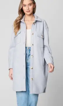 Blank NYC Long Shacket in Run Free New With Tags