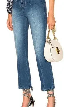 ULLA JOHNSON Alex Lace Up Tie Waist Jeans