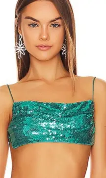 NBD Annelise Top in Turquoise Small