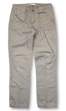 Cabi Gray Casual Pants Womens Size 6 Utility Pocket Straight Leg
