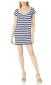 Susana Monaco Navy and White Striped Tabitha Mini Dress Size XS
