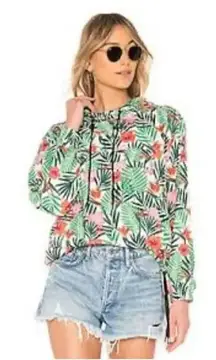BLANKNYC Revolve Petal To The Metal Jacket in Leaf Print SZ S
