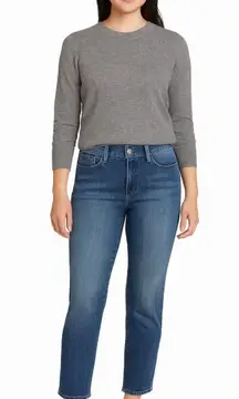 NYDJ Slim Straight Ankle Jeans Medium Wash Size 6 Petite