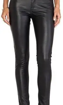 BLANKNYC BLANK NYC Vegan Leather Skinny Black Faux Leather Pleather Pants 24 W24