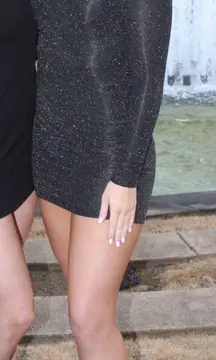 Black Sparkle Cocktail Dress