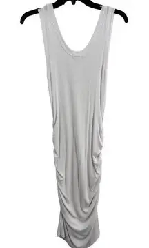 LA Made  Dress Medium Tank Dress Ribbed Knit Ruched Bodycon New