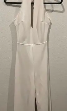 Ivory Backless Jumpsuit