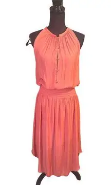 Ramy Brook Audrie Pleated Blouson Dress