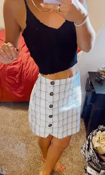 Adorable Summer Checkered Skirt