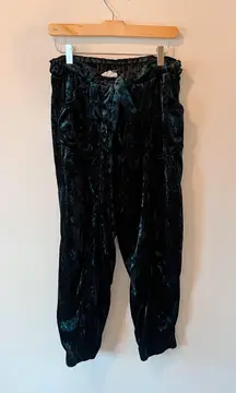 Velvet Paperbag Pants