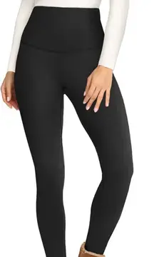FLINXE Sz M Fleece Lined Black Tights High Waisted Thick Leggings Stretch