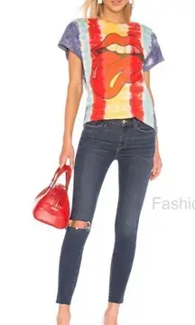 Frame Le Skinny De Jeanne Raw Jolie Distressed Jeans