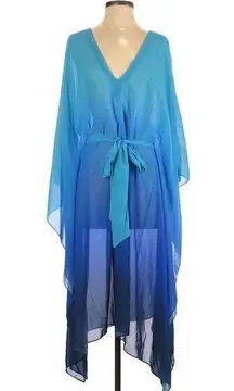 Gottex Harmony Caftan S NWT Swim Coverup Ocean Blue Vacation Beach Resort Style