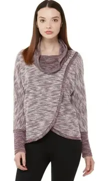 Calvin Klein Performance Cowl-neck Sweatshirt In Garnet