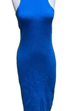 NWT House of Harlow‎ Women's M 1960 Revolve Luxe Essentials Blue Knit Midi Dress