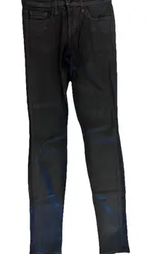 Joes‎ Jeans Womens 25 Black Wax Coated The Skinny Cotton Spandex
